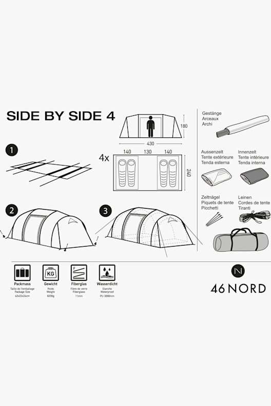 46 NORD Side by Side 4-5 Zelt