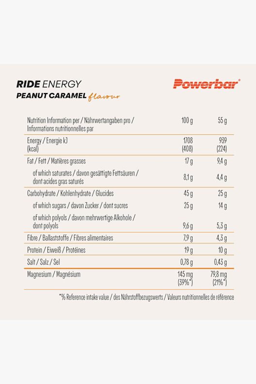 Powerbar Ride Energy 18 x 55 g Sportriegel
