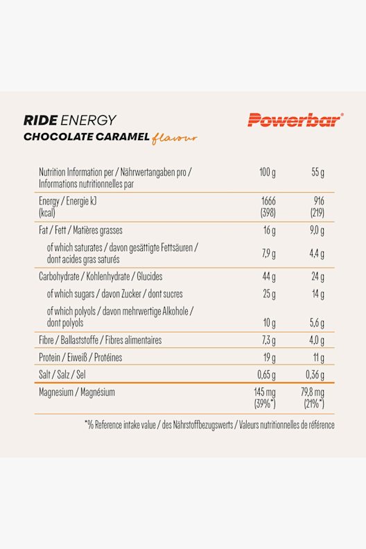 Powerbar Ride Energy 18 x 55 g barre énergétique