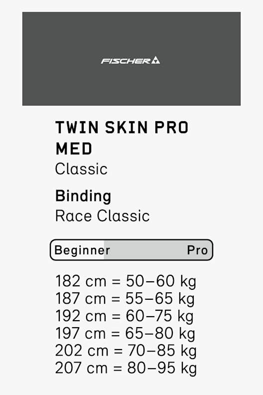 Fischer Twin Skin Pro Med + Control ski de fond set 20/21