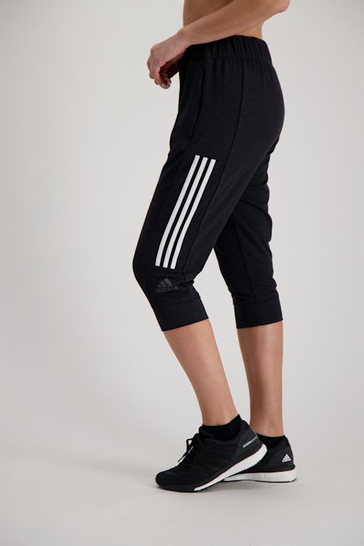 adidas Performance 3 Streifen Damen 3/4 Trainerhose