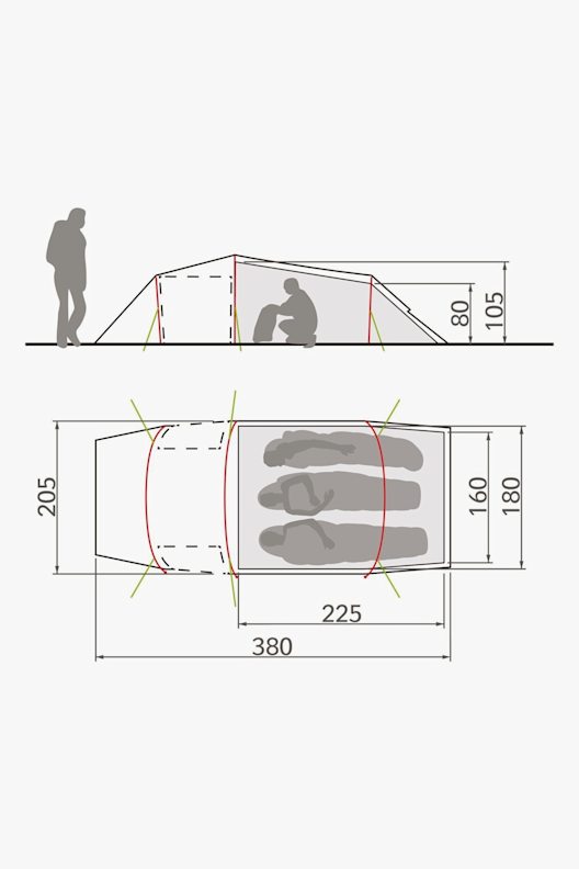 VAUDE Arco XT 3P tenda
