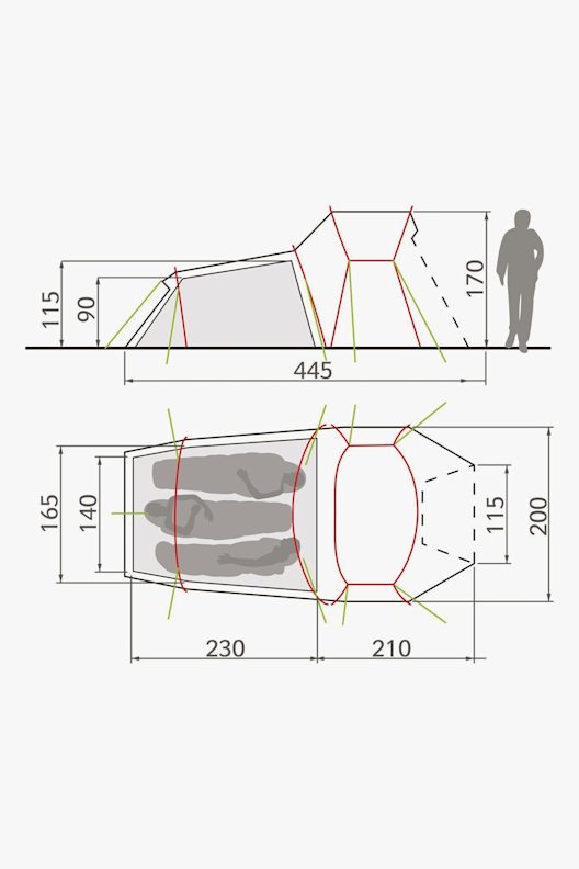 VAUDE Chapel L XT 3P tenda