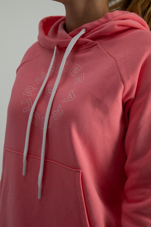 Under Armour Rival Fleece Metallic hoodie donna