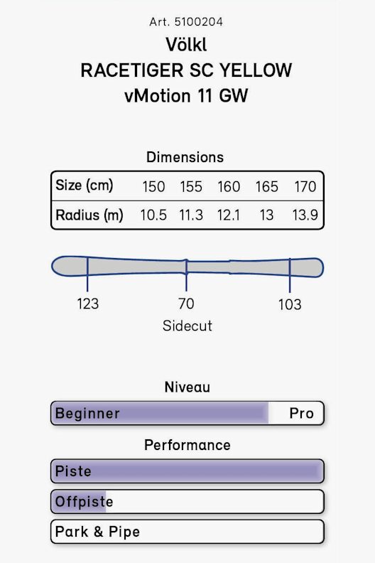 Voelkl Racetiger SC ski set 20/21