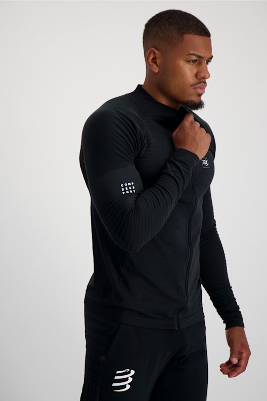 Compressport Seamless Zip longsleeve uomo