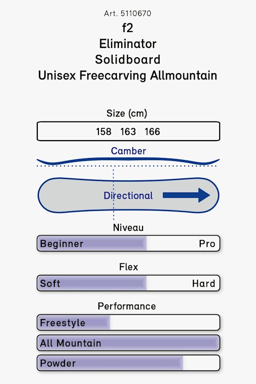 f2 Eliminator Snowboard 20/21