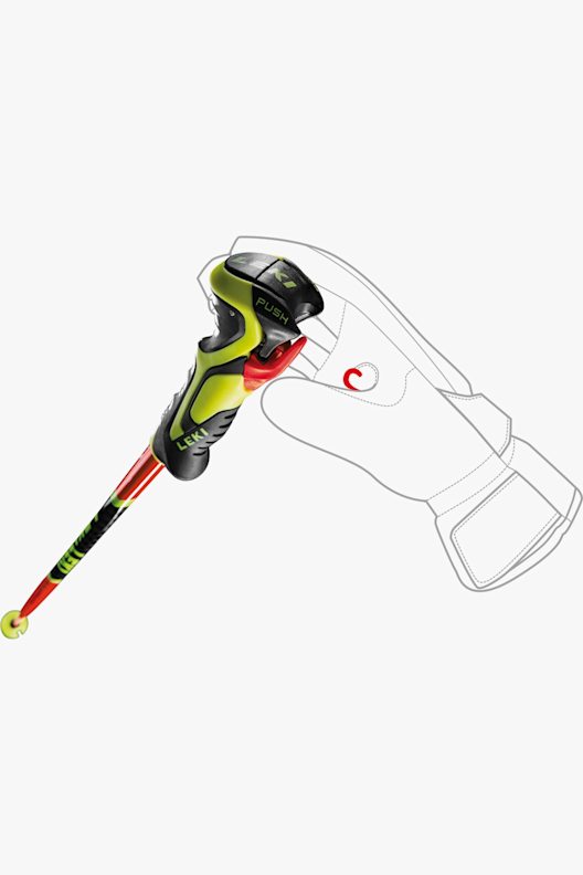 LEKI WCR Lite SL 3D bastone da sci bambini