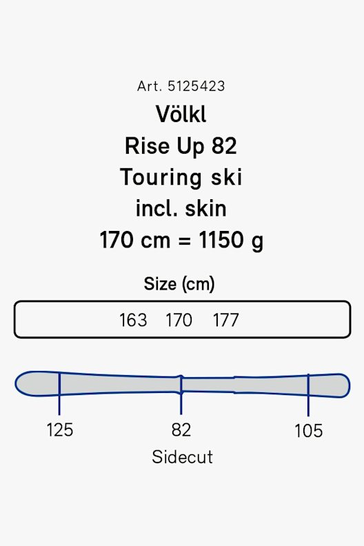 Voelkl Rise Up 82 Tourenski + Fell 20/21