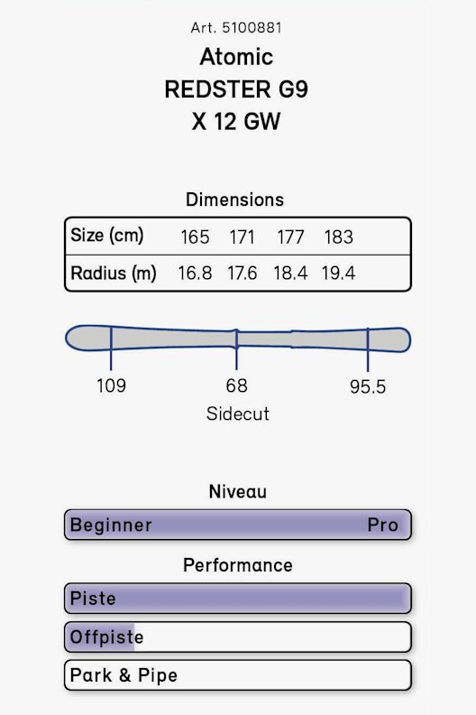 ATOMIC Redster G9 Ski Set 20/21