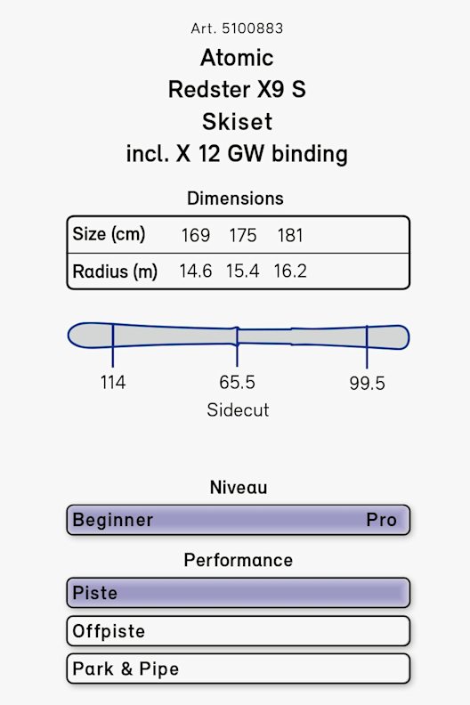 ATOMIC Redster X9 S set sci 20/21