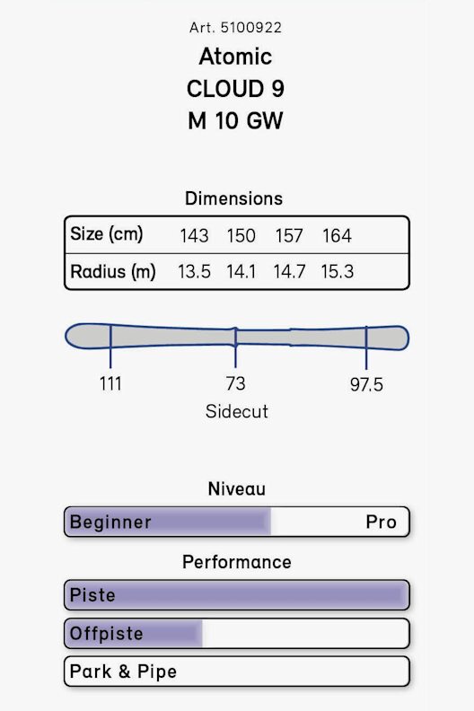 ATOMIC Cloud 9 Damen Ski Set 20/21