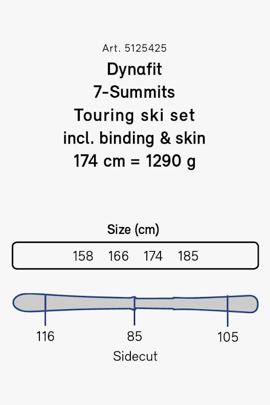 Dynafit 7-Summits Tourenski Set + Fell 20/21