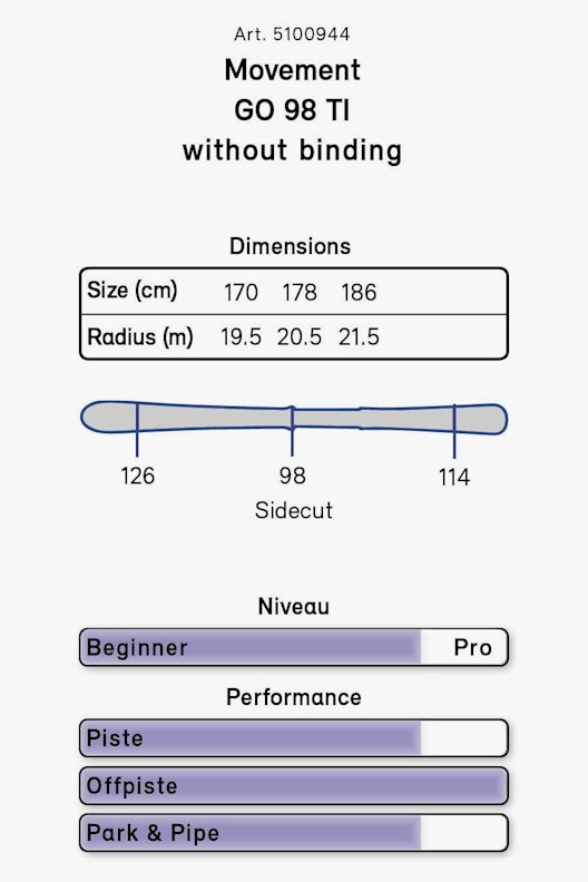 Movement GO 98 TI Ski 20/21