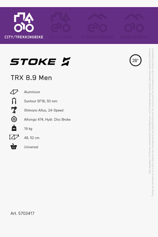 Stoke TRX 8.9 Men 28"