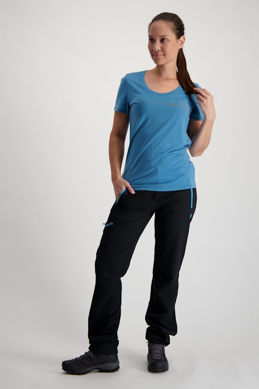 icebreaker Tech Lite Scoop Single Line Camp Damen T-Shirt