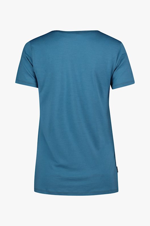 icebreaker Tech Lite Scoop Single Line Camp t-shirt donna