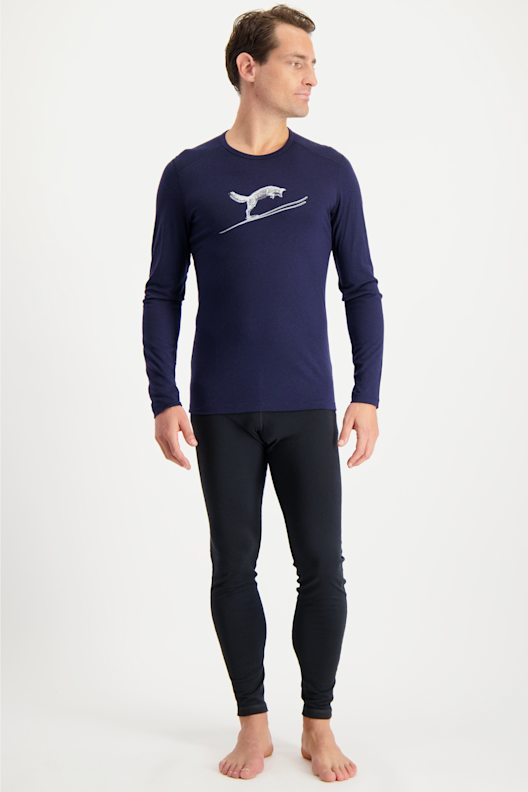 icebreaker 200 Oasis Fox Jump maniche lunghe termica uomo