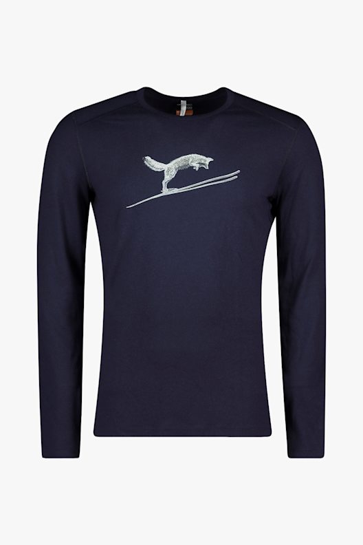 icebreaker 200 Oasis Fox Jump maniche lunghe termica uomo
