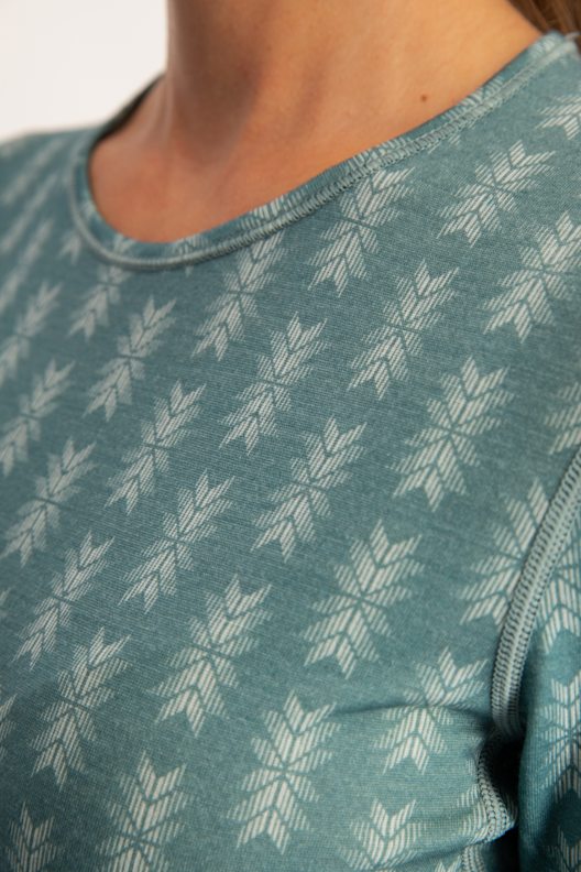 icebreaker 200 Oasis Snow Heritage maniche lunghe termica