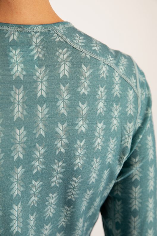 icebreaker 200 Oasis Snow Heritage Damen Thermo Longsleeve