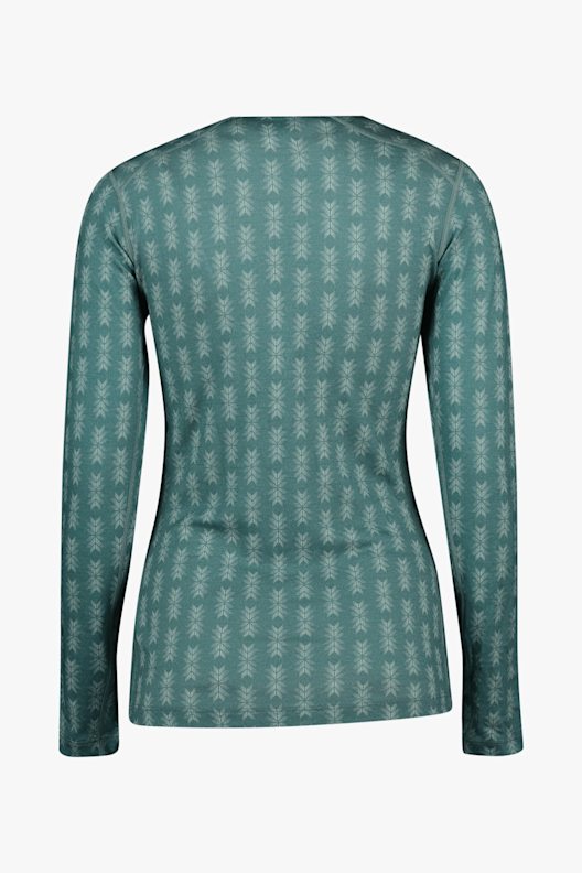 icebreaker 200 Oasis Snow Heritage Damen Thermo Longsleeve