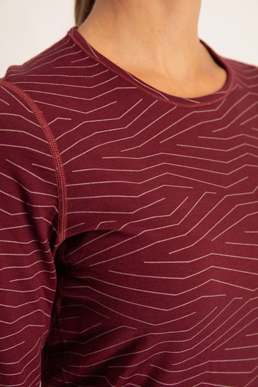 icebreaker 200 Oasis Napasoq Lines Damen Thermo Longsleeve