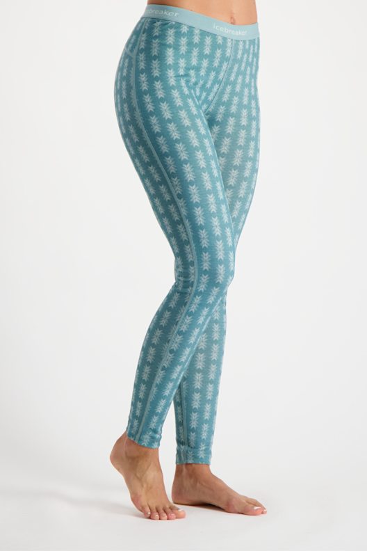 icebreaker 200 Oasis Snow Heritage leggings termici donna