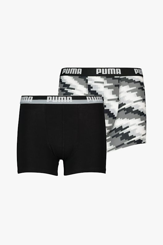 Puma 2-Pack Glitch boxer bambino