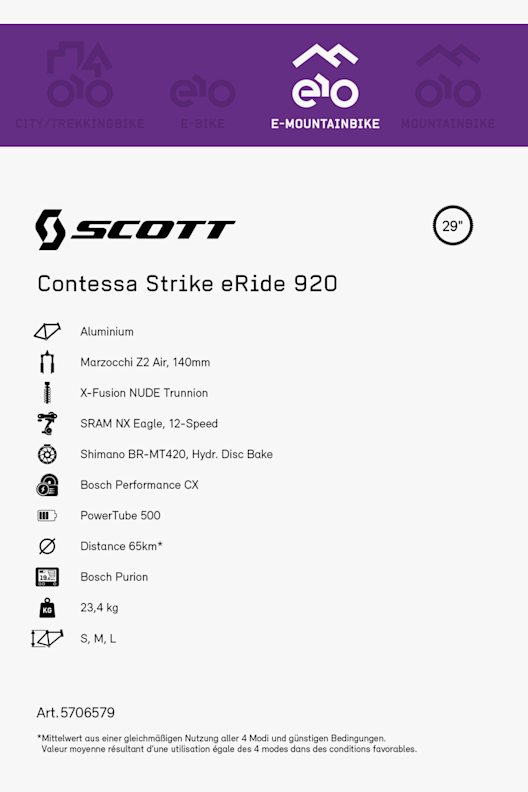 SCOTT Contessa eRide 920