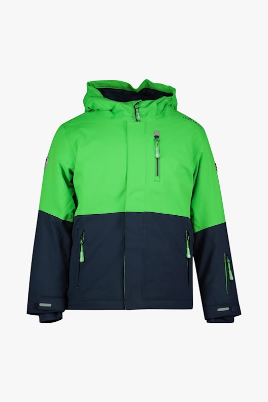 Veste courte en tweed verte Edward Achour
