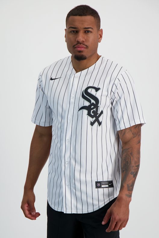 Maillot de baseball décontracté à manches courtes, motif rayé sur fond blanc, uniformes de baseball personnalisés, logo personnalisé, style boutonné