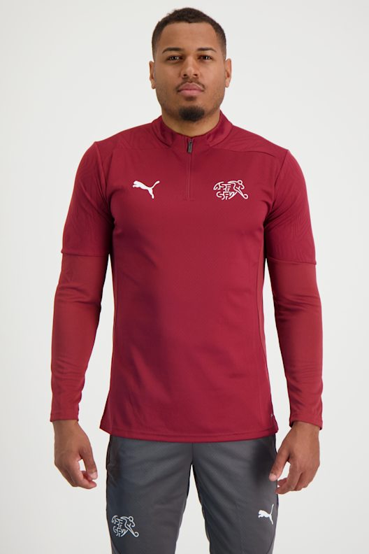 Puma Schweiz Training Herren Longsleeve in rot kaufen