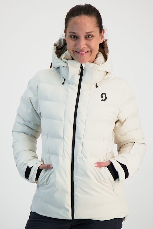 Scott Damen Skijacke Ultimate Warm - Daunen Isolierte Winterjacke In Metal Blue