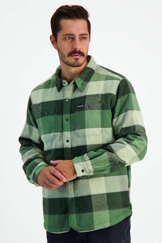 Chemise Columbia PFG Omni-Shade Homme - 3XT - Vert Plaid - Manches Courtes