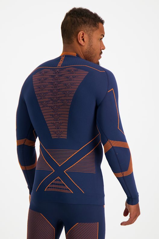 Haut X-bionic pour femmes, couche de base Invent, top noir énergie/rouge, manches longues, taille S-M - France