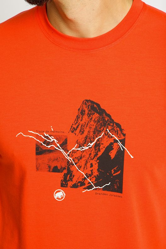 Mammut Damen T-Shirt Broad Peak – Aus Drirelease® Material, Schnell Trocknend, Mit Berg-Print, Größe S
