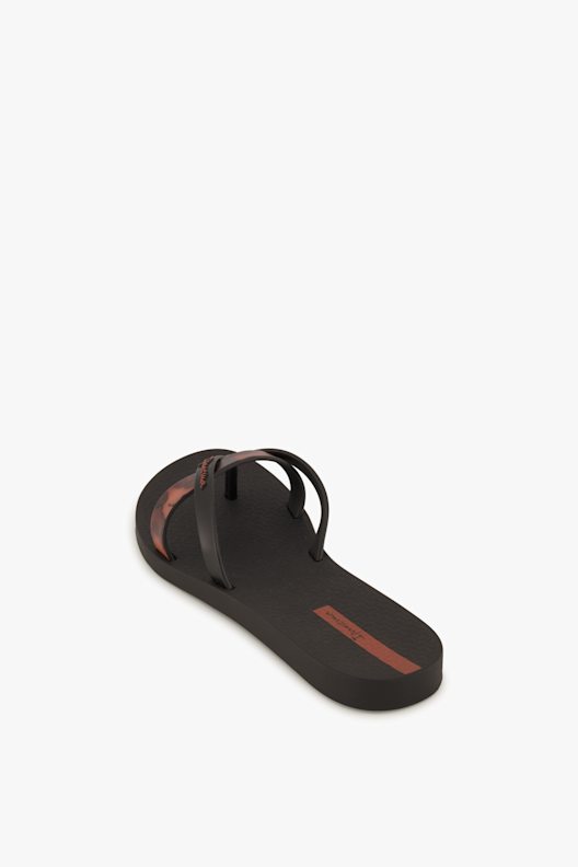 Sandali flat infradito con strass Donna, Nero | TWINSET Milano