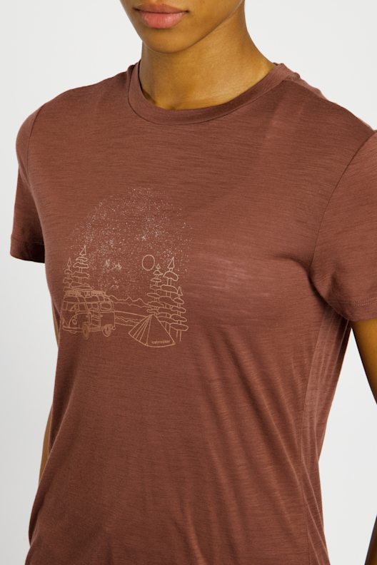 Icebreaker M Merino 150 Tech Lite SS T Pol Paddle Carob T-shirts randonnée : Sno