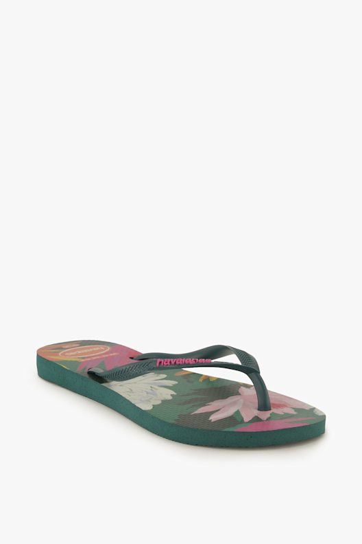 Havaianas Slim Summer Bliss Flip Flop In Metallic