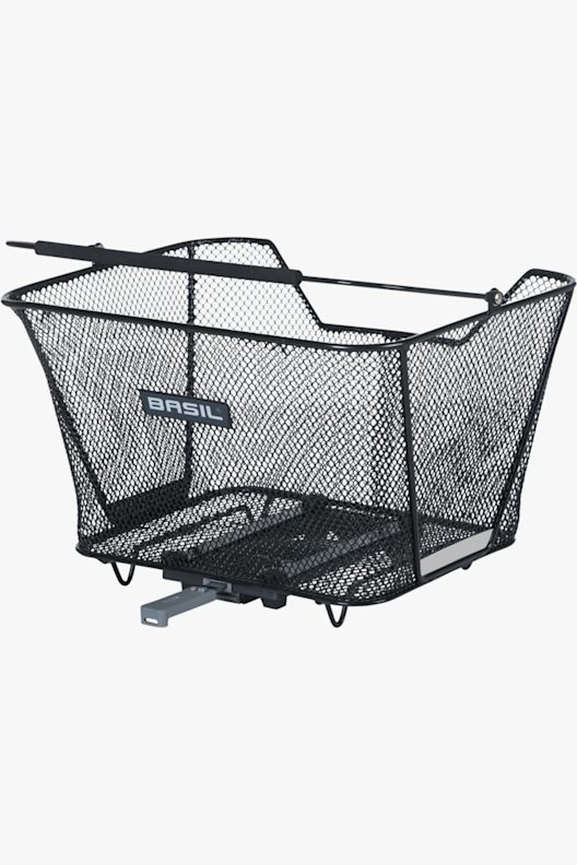 Panier Vélo Basil Icon Cestino - Fixation Porte-Bagages, Acier, 40x33x25cm, Charge 10kg