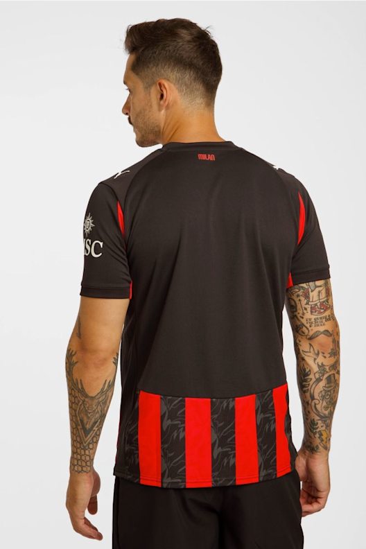 Maillot D'entraînement AC Milan – Puma, Noir, Manches Courtes, Taille S