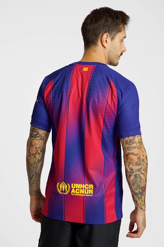 Icon Sports T-Shirt Barça OL à Manches Courtes pour Homme UEFA Champions League Football Barcelone Bleu Marine Taille L