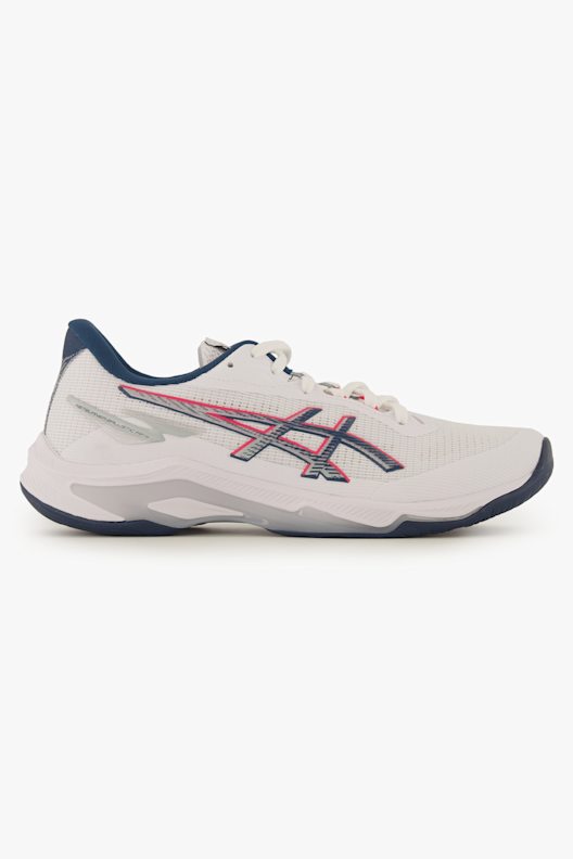 ASICS Netburner Ballistic FF 4 Herren Hallenschuh in weiß-blau