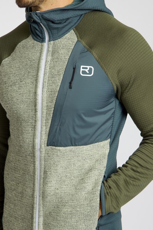 Ortovox Fleece GP Classic Knit Hoody Herren Midlayer in grün