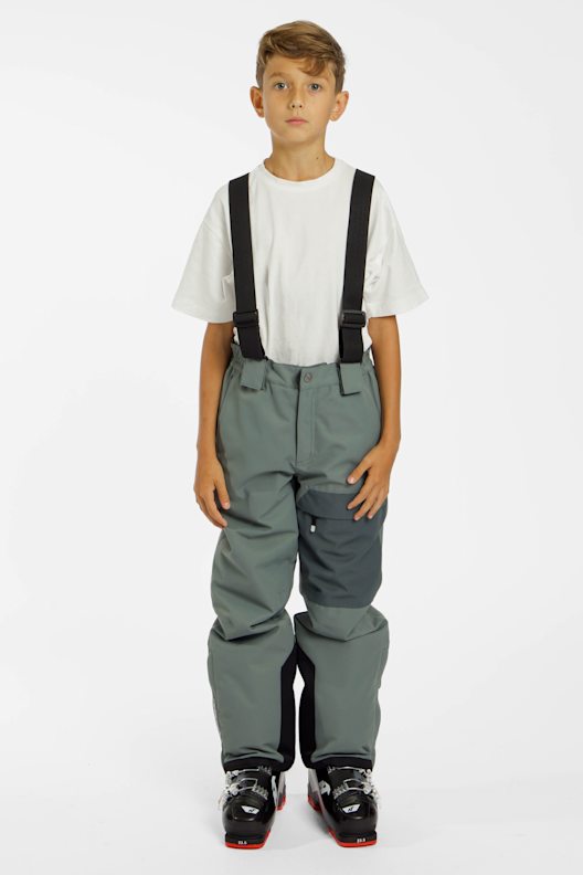 Pantalon De Neige Isotherme All Terrain - Garçon 9-10 Ans - Gris - Imperméable