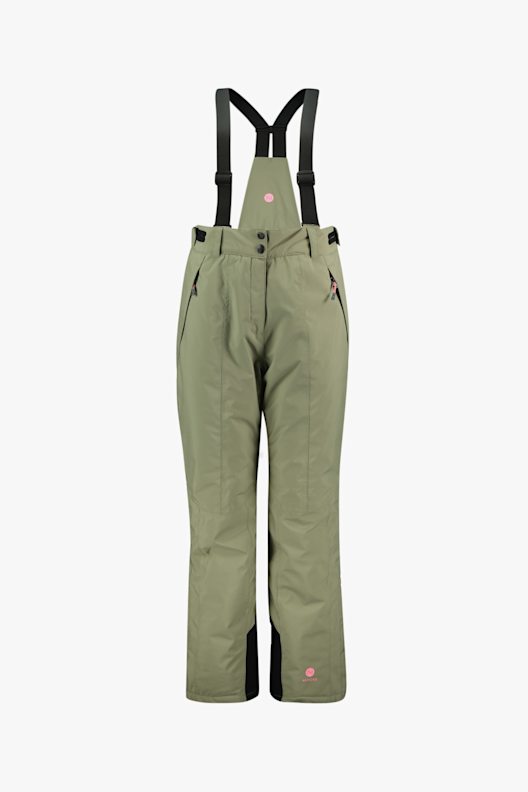 FEESHOW Combinaison De Ski Capuche Enfants Filles - Jumpsuit Manches Longues Coupe-Vent Pour Ski Snowboard Et Activités Extérieures