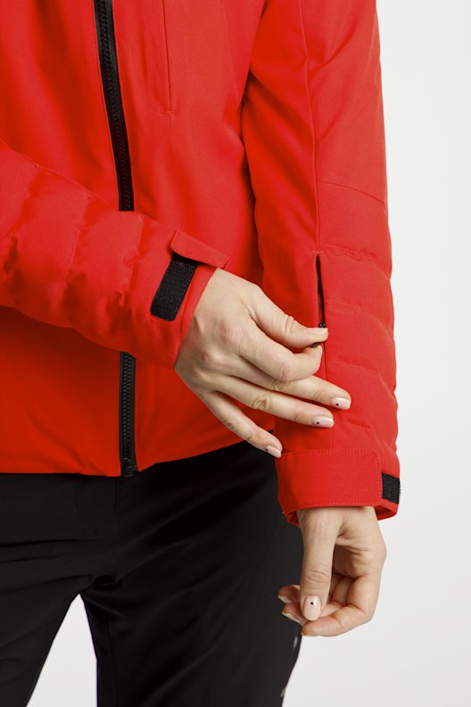 Veste De Ski Vintage SOS Sportswear - Rouge Taille M - Polycoton Doublé (Corée) - Occasion Très Bon état