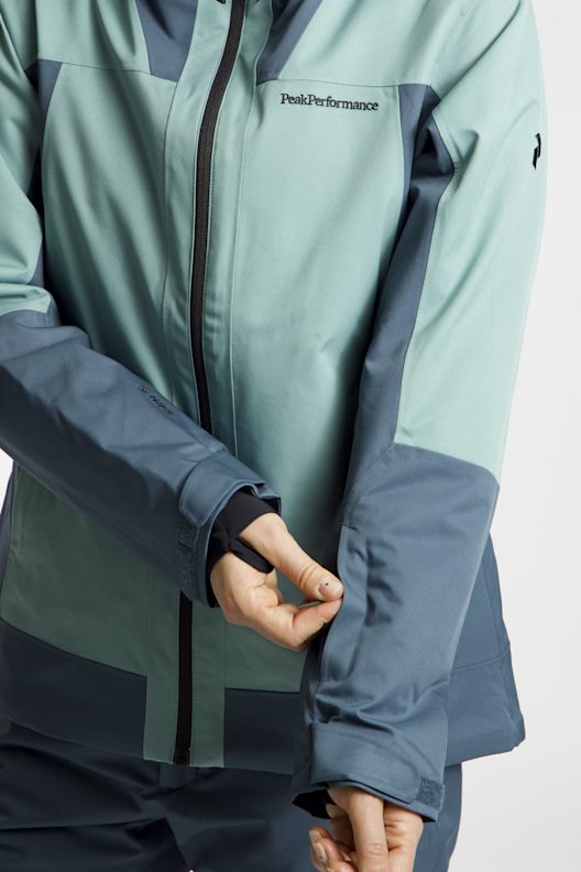 PEAK PERFORMANCE Rider Tech Insulated Damen Skijacke in petrolblau