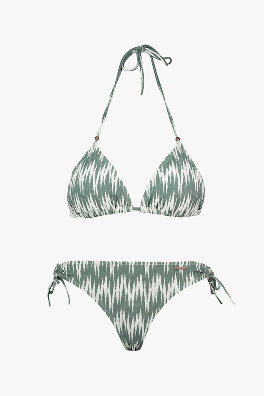 Protest Postwick Bikini Donna - Stampa Righe Multicolore - Asimmetrico Con Coppe Rimovibili Asciugatura Rapida - 5